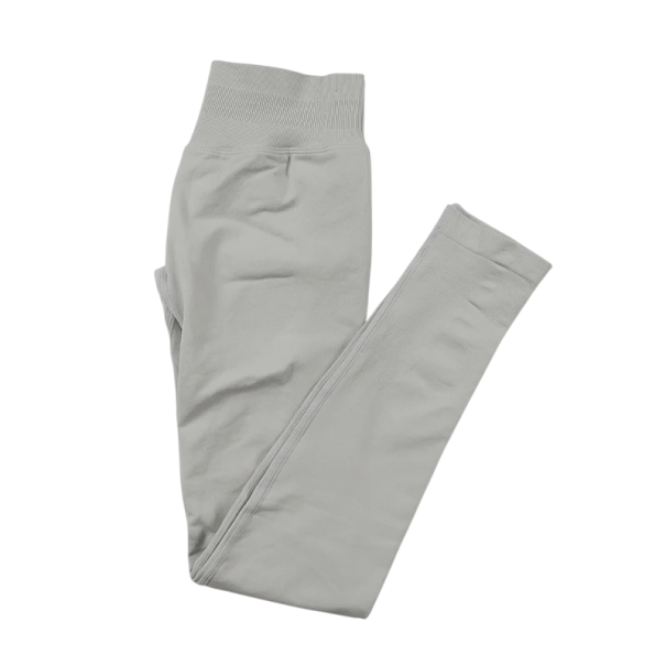 Nahtlose Yoga-Leggings für Damen mit niedriger Taille, dehnbare Sporthose für das Fitnessstudio, enge, elastische Fitness-Leggings beige S