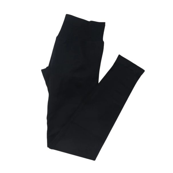 Nahtlose Yoga-Leggings für Damen mit niedriger Taille, dehnbare Sporthose für das Fitnessstudio, enge, elastische Fitness-Leggings schwarz XS