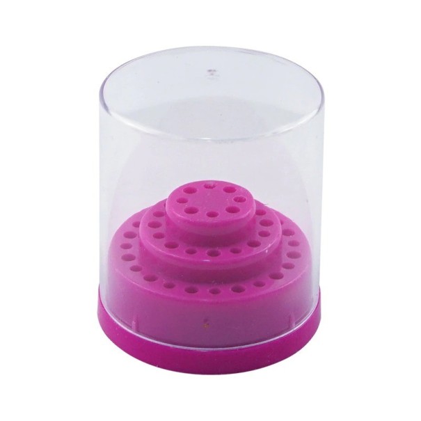 Nail Drill Stand 5.4 x 6.4 cm dark pink