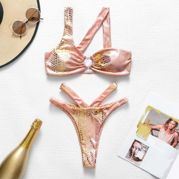 Naisten bikini P566 vaaleanpunainen S