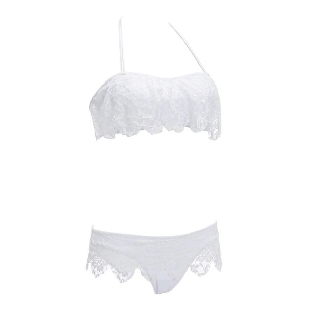 Naisten bikini P800 valkoinen M