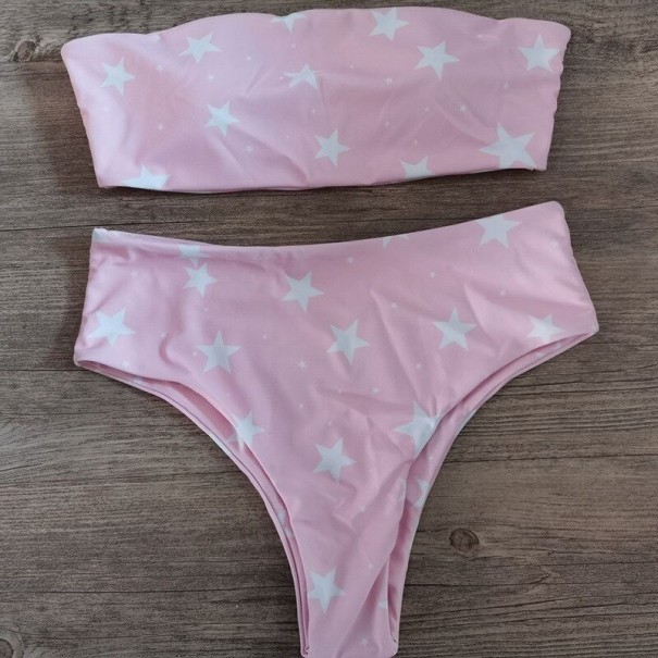 Naisten bikini P922 vaaleanpunainen L