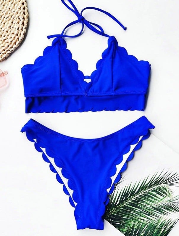 Naisten bikinit P421 sininen L