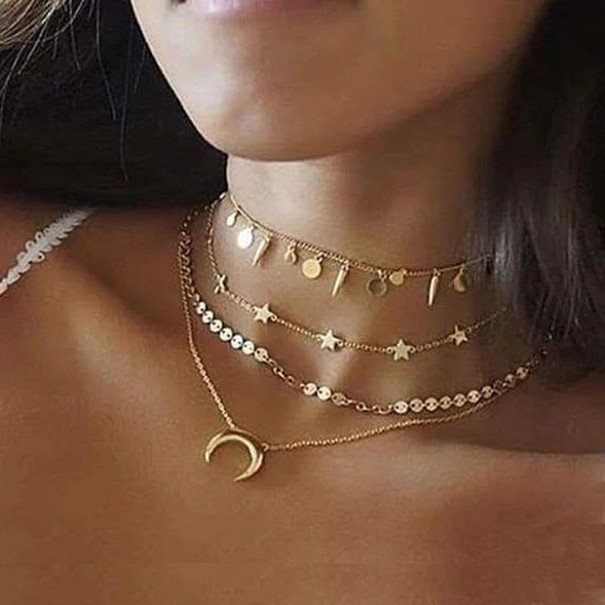 Naisten kaulakoru riipuksilla G805 5