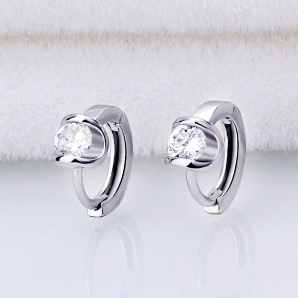Naisten korvakorut kivillä 19 R hopeinen 11