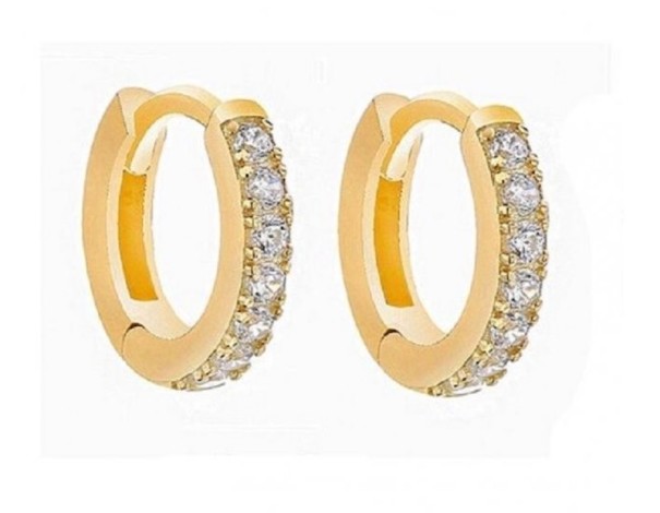 Naisten korvakorut kivillä 25 R kultainen 11