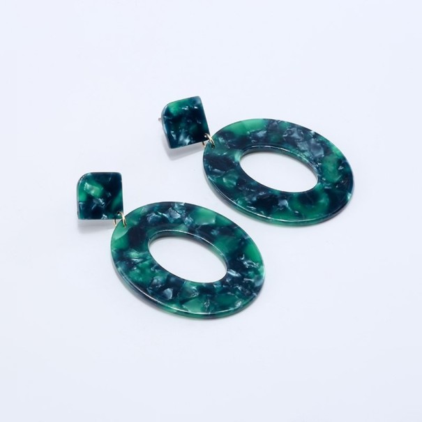 Naisten korvakorut Ovaalit J2390 vihreä