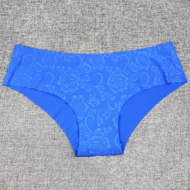 Naisten kukkakuvioiset pikkuhousut J2367 sininen L