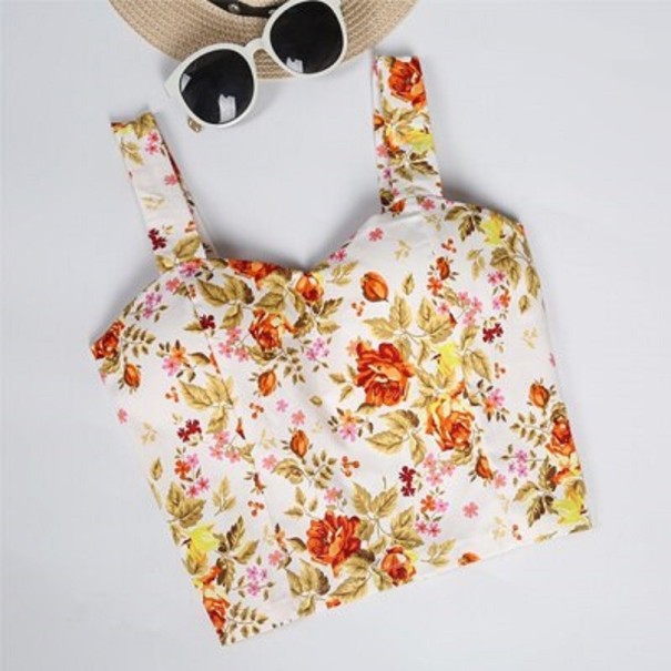 Naisten kuviollinen crop-toppi 19