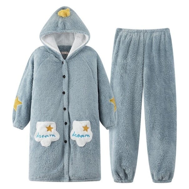 Naisten lämmin pyjama P3094 S