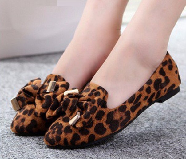 Naisten leopardikuvioiset loaferit ruskea 37