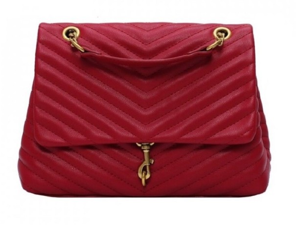 Naisten nahkainen käsilaukku M1484 viininpunainen