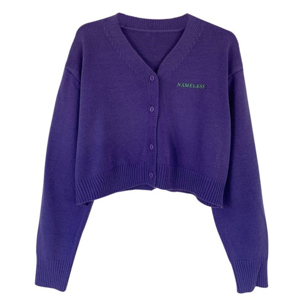 Naisten neulepusero A2958 violetti
