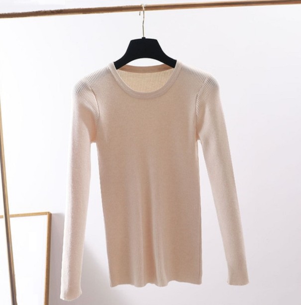Naisten neulepusero G224 beige