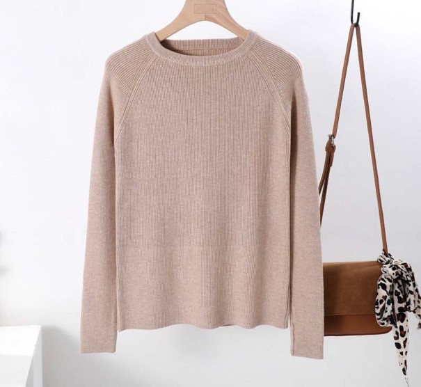 Naisten neulepusero G256 beige