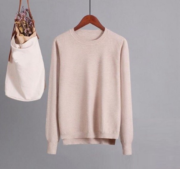 Naisten neulepusero G369 beige