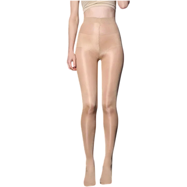 Naisten ohuet sukkahousut 70D Kiiltävät, läpikuultavat sukkahousut hillityllä kiillolla Elegantit ja mukavat sukkahousut arkeen ja juhlaan beige