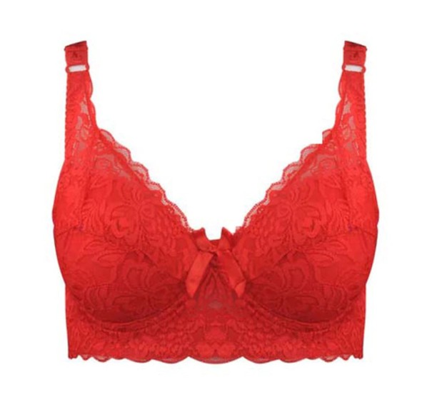 Naisten pitsinen rintaliivi Liana punainen 100B