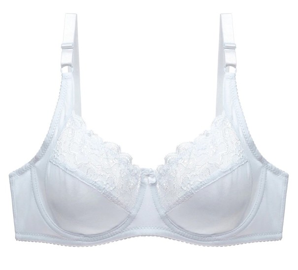 Naisten puolipehmustettu rintaliivi valkoinen 95C