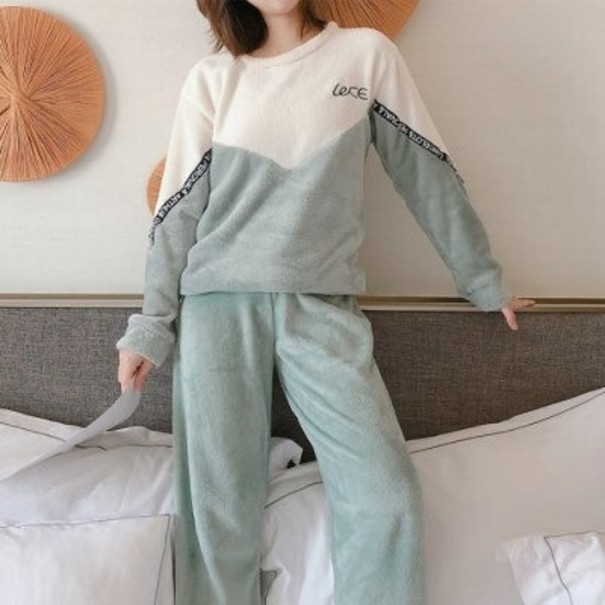 Naisten pyjama P2605 turkoosi M