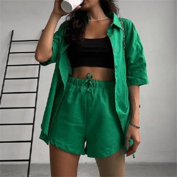 Naisten pyjama P2647 vihreä S