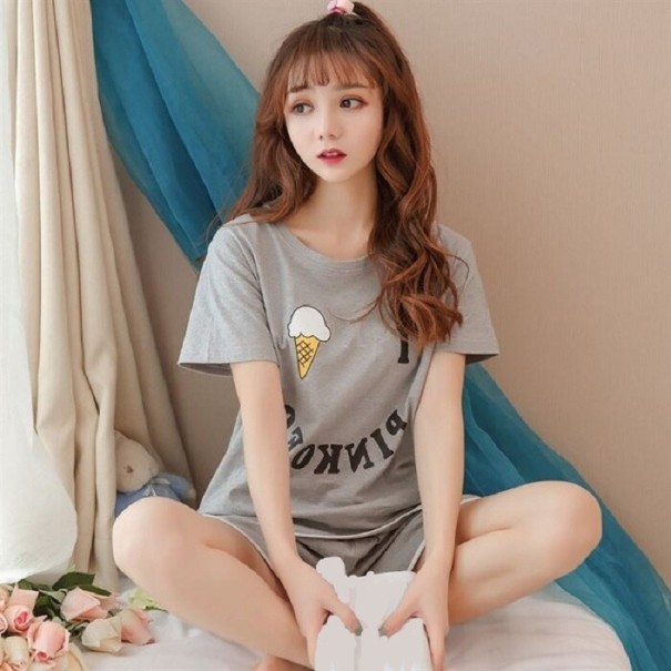 Naisten pyjama P2652 harmaa S