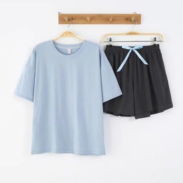 Naisten pyjama P2666 vaaleansininen XL
