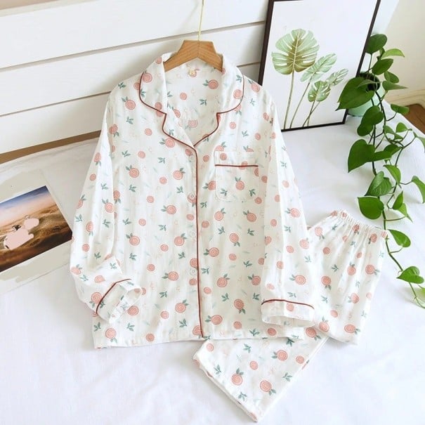 Naisten pyjama P2689 valkoinen L