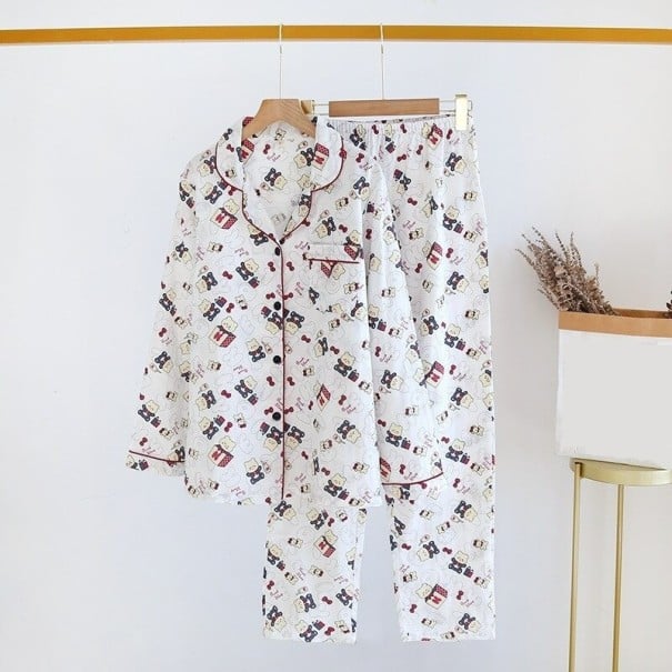 Naisten pyjama P2719 valkoinen M