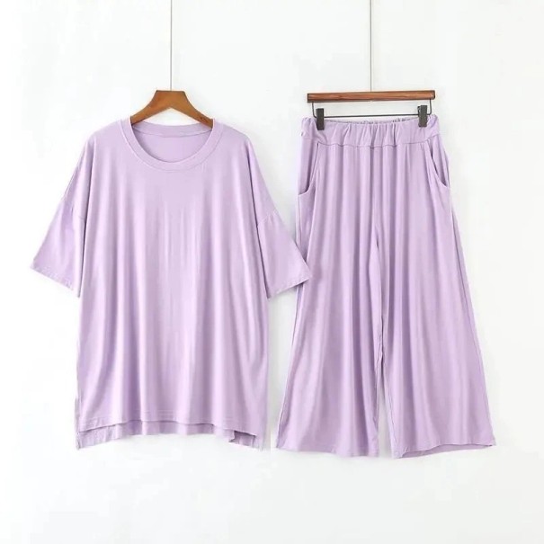 Naisten pyjama P2741 vaaleavioletti M