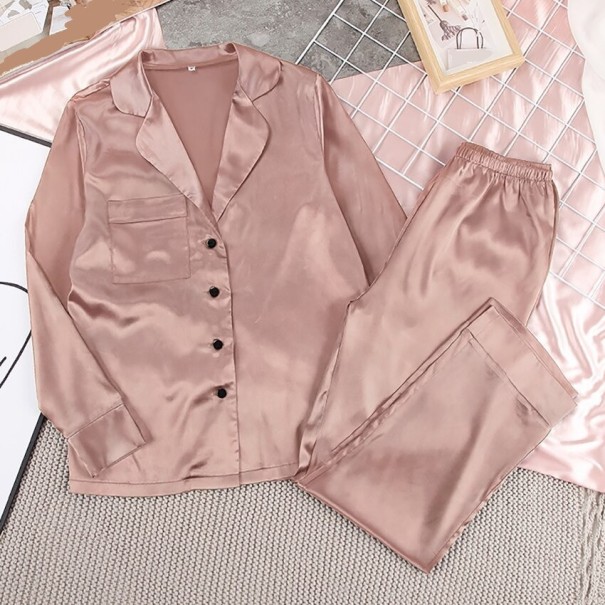 Naisten pyjama P2743 vanhanroosa S