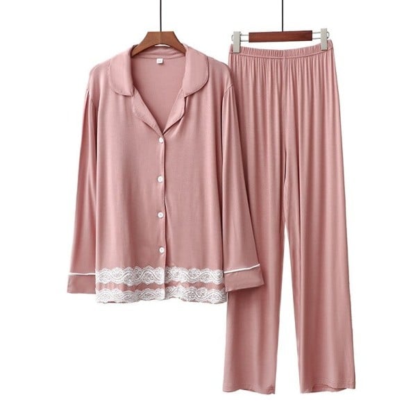 Naisten pyjama P2751 vaaleanpunainen
