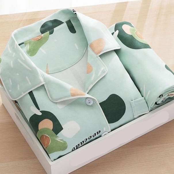 Naisten pyjama P2896 vaaleanvihreä XS