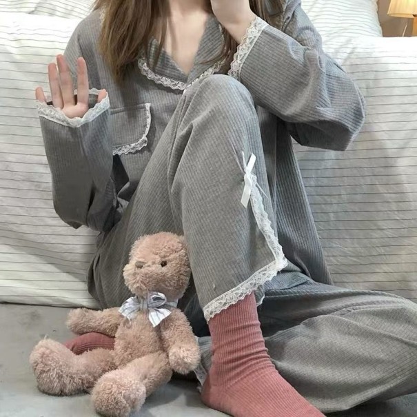 Naisten pyjama P3085 musta M