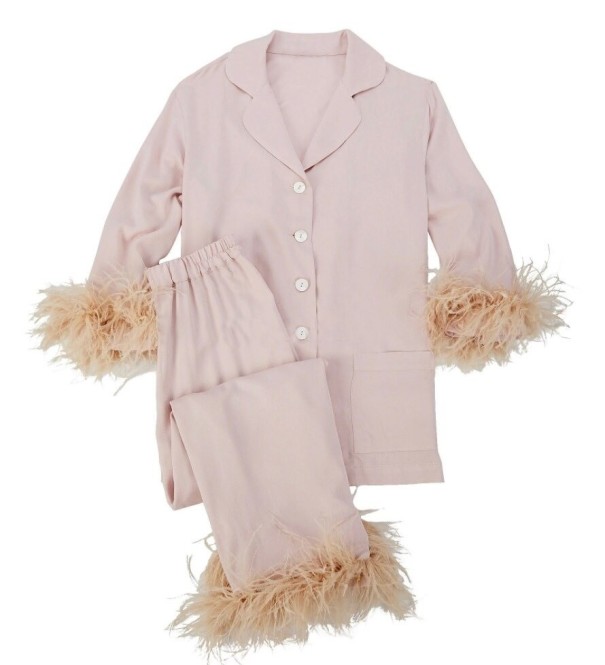 Naisten pyjama P3134 vaaleanvaaleanpunainen XS