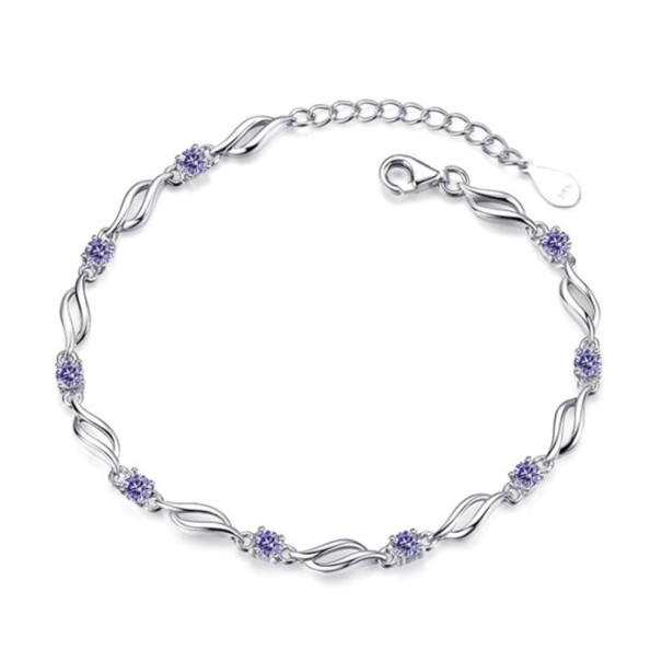 Naisten rannekoru kivillä H70 violetti