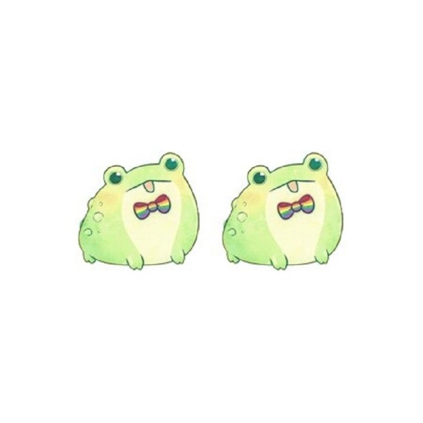 Naisten sammakko-nappikorvakorut 6