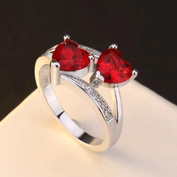 Naisten sormus sydämellä D2271 10 4