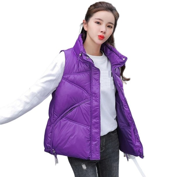 Naisten tikattu liivi P2029 violetti S