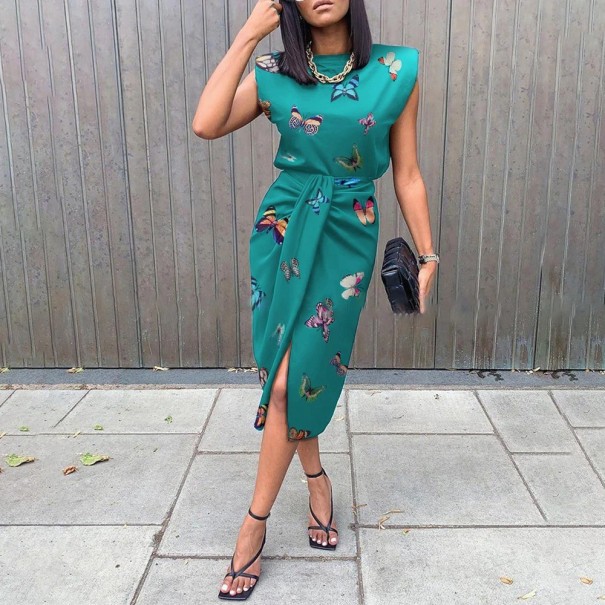 Naisten toppi ja hame vaaleansininen M