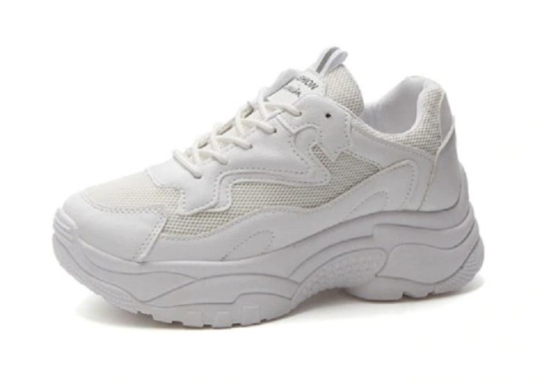 Naisten tyylikkäät lenkkarit A2493 valkoinen 40