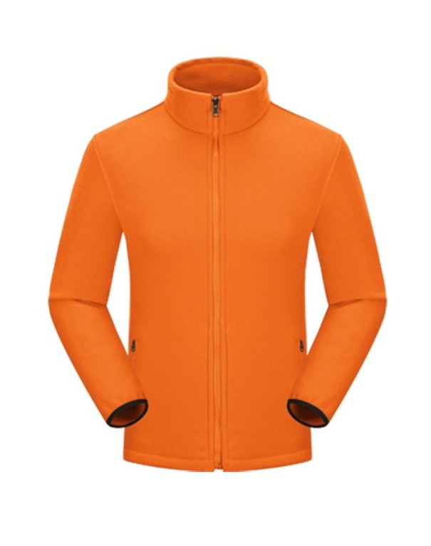 Naisten urheilullinen fleece-collegepaita oranssi XL