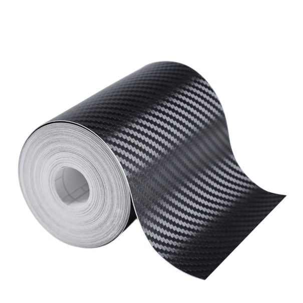 Nano Carbon Self-Adhesive Tape 10 cm x 5 m Carbon Protective Film for Car Doors Mirrors Bumpers Surfaces Waterproof Scratch Resistant 1