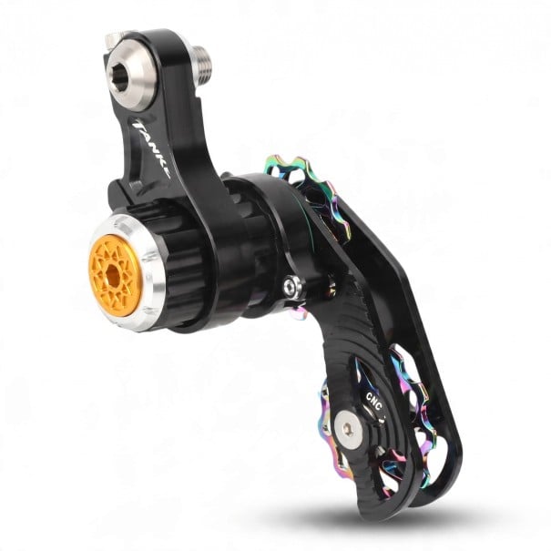 Napínák řetězu TANKE pro 1 rychlost Single speed CNC kladky 11 zubů Hliník Nastavení tlumení Pro MTB a Dirt Jump černá