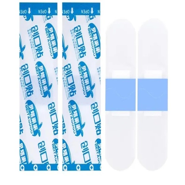 Náplasti 72 x 19 mm Sada 120 ks Priehľadné vodoodolné priedušné hemostatické PU náplasti Neviditeľné odolné náplasti proti odreninám a opotrebovaniu 1
