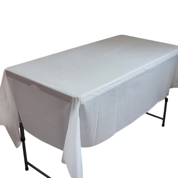 Nappe en plastique jetable 137 x 154 cm Housse de table décorative unie pour fêtes, soirées, pique-niques, traiteurs, différentes couleurs gris