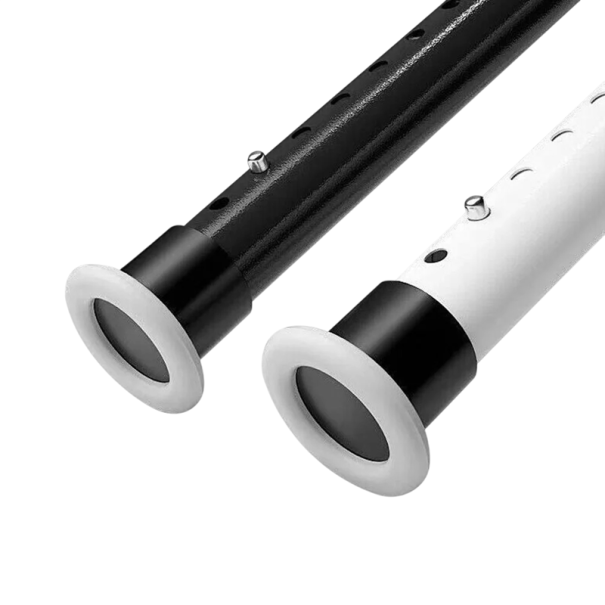Nastavitelná tyč na záclony teleskopická 310-360 cm průměr 32 mm ABS rozpěrná tyč pro zavěšení záclon do interiéru 1