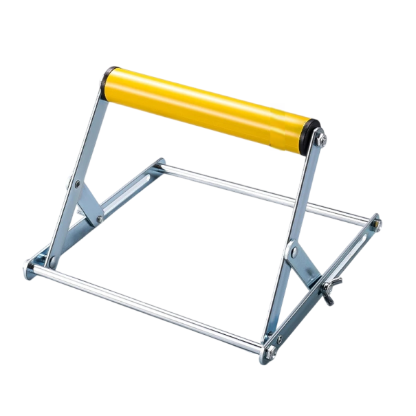 Nastavitelný stojan pro stolní pilu 203 x 200 mm Výška 55 - 135 cm Skládací stojan s nastavitelnou výškou pro přesné řezání žlutá