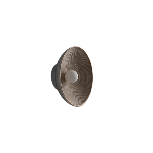 Nástenná lampa v tvare taniera 27 x 11 cm Pryskyřica Studené biele svetlo 5500-7000 K 90-260 V Béžová moderné svietidlo do obývacej izby 1