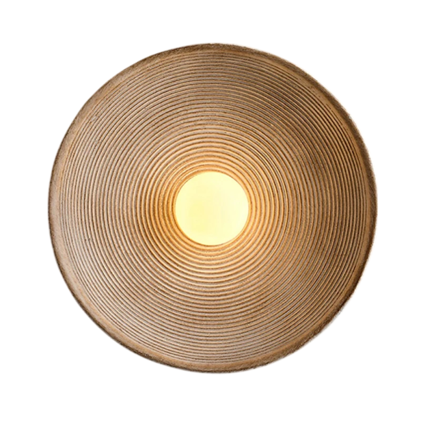 Nástenná lampa v tvare taniera 27 x 11 cm Pryskyřica Tri odtiene bieleho svetla 90-260 V Béžová moderné svietidlo do obývacej izby 1